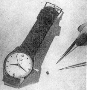 Die "elektronische" Armbanduhr der Firma Elgin